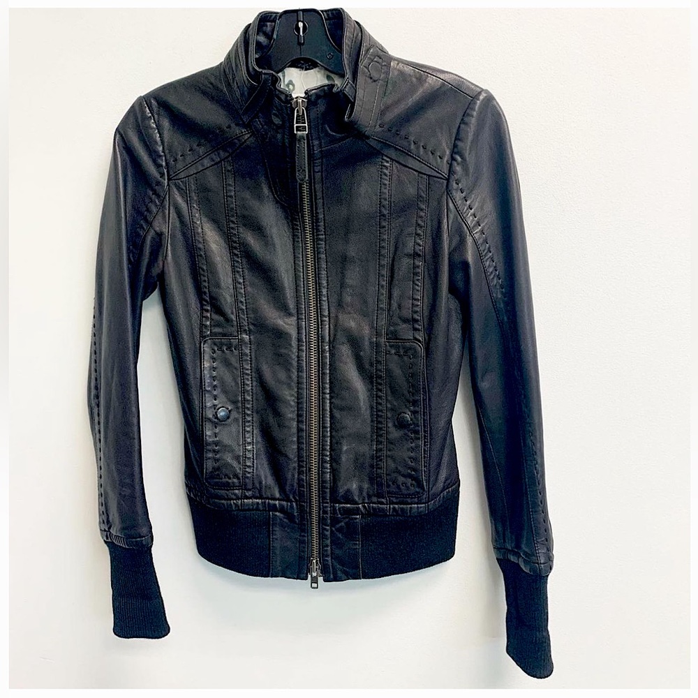 Mackage for Aritiza Leather Black Jacket Sz XS